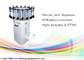 Półautomatyczny dozownik barwników do zarządzania płynami z plastikowym pojemnikiem POM